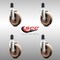 Service Caster 5 Inch 316SS High Temp Glass Filled Nylon 1-1/2 Inch Expanding Stem Caster Set SCC-SS316EX20S514-GFNSHT-112-4 - alternate 2